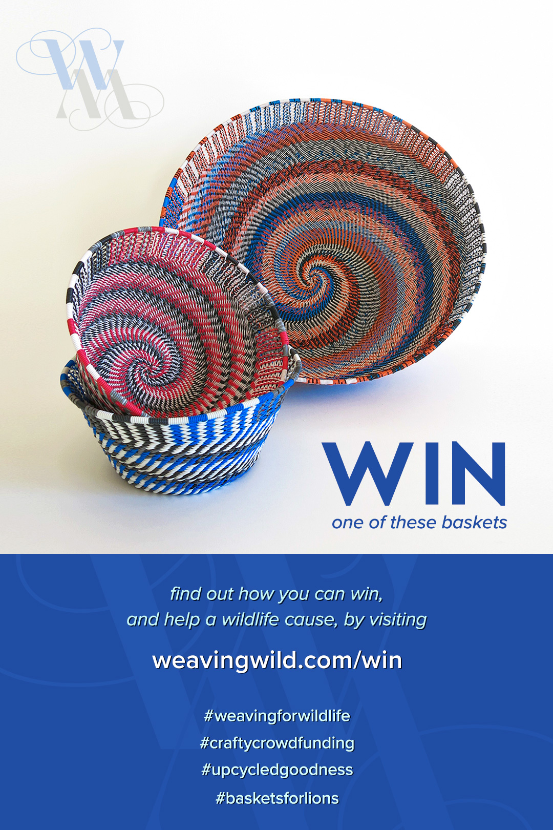Pin this image. Find out how you can win a basket while helping a wildlife cause.