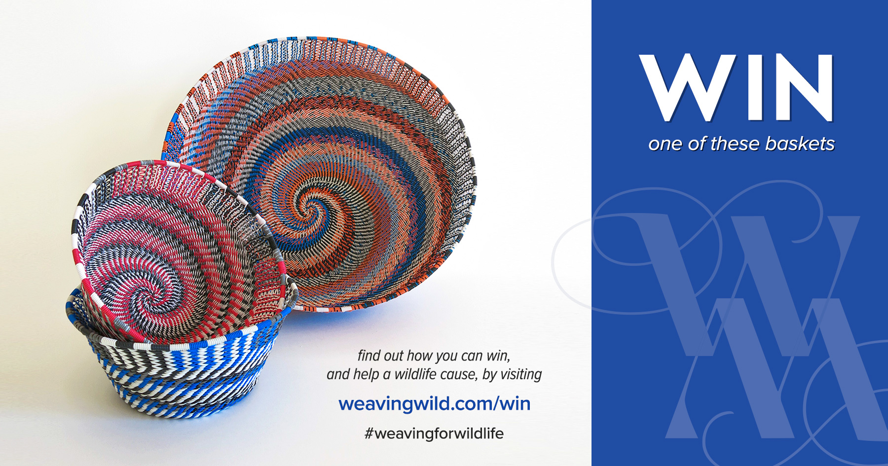 Win one of these baskets. Find out how you can win and help a wildlife cause.